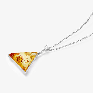 AMBER GUARDIAN PENDANT WHITE GOLD (LARGE)