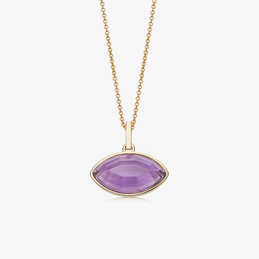 Amethyst Eye Necklace Talisman 