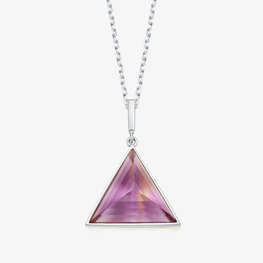 AMETRINE GUARDIAN PENDANT NECKLACE SILVER (MEDIUM)