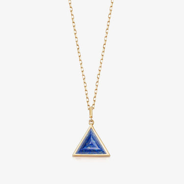 BLUE LAPIS LITTLE GUARDIAN PENDANT NECKLACE GOLD