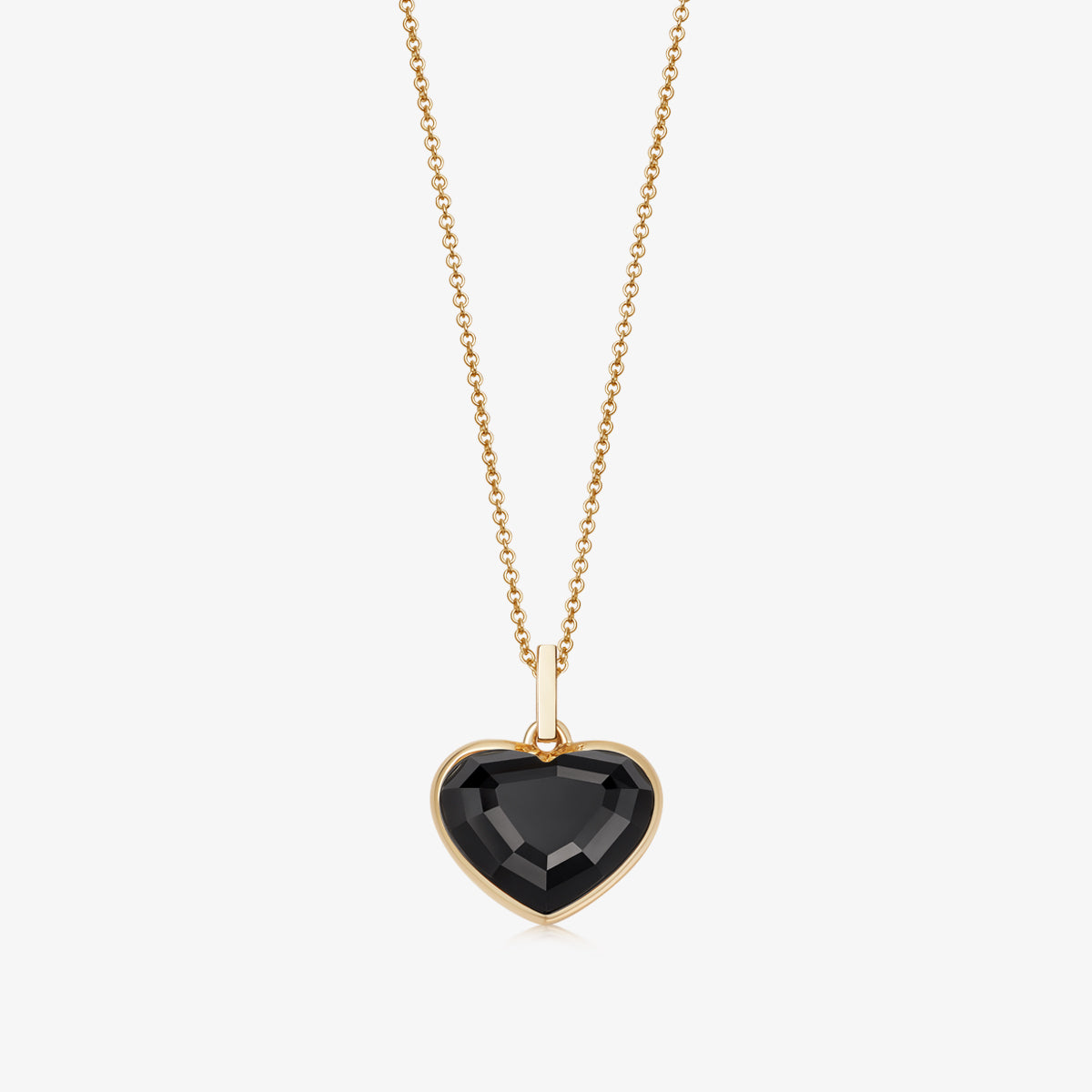 Buy Black Onyx Heart Pendant Necklace/black Stone Heart Charm Necklace/box  Chain/sterling Silver/handmade in Usa/heart Jewelry Online in India - Etsy