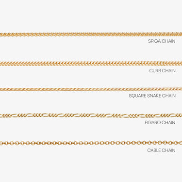 FIGARO CHAIN - 9CT YELLOW GOLD