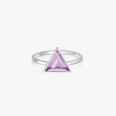 Rock + Raw Jewellery - Amethyst Ring Silver