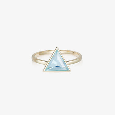 BLUE TOPAZ GUARDIAN RING GOLD