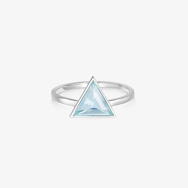Blue Topaz Guardian Ring (Silver)