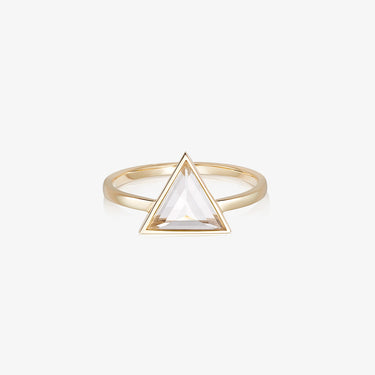 CLEAR QUARTZ GUARDIAN RING GOLD