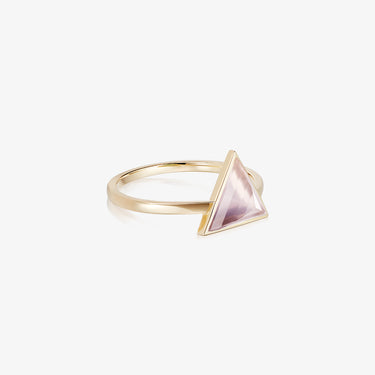ROSE QUARTZ GUARDIAN RING GOLD