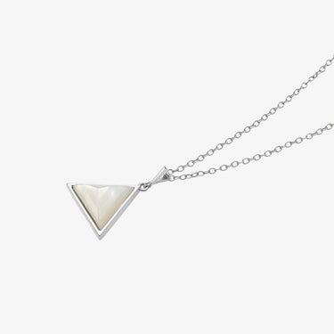 MOTHER OF PEARL GUARDIAN PENDANT NECKLACE SILVER (BABY)