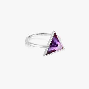  Amethyst Ring Silver Large
