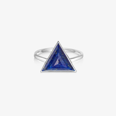 Blue Lapis Guardian Ring (Silver) (Large)