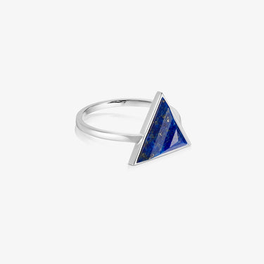 Blue Lapis Guardian Ring (Silver) (Large)