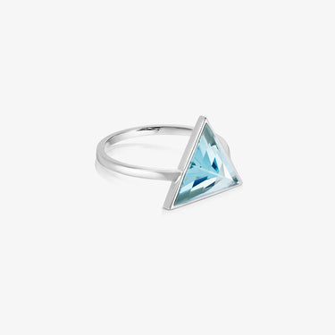 Blue Topaz Guardian Ring (Silver) (Large)