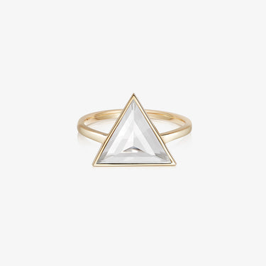 CLEAR QUARTZ GUARDIAN RING GOLD (LARGE)