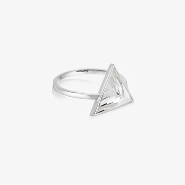 Clear Quartz Guardian Ring (Silver) (Large)