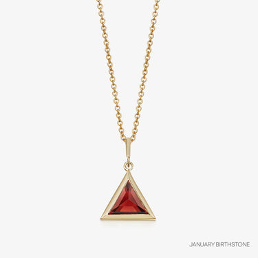 RED GARNET BIRTHSTONE GUARDIAN GOLD