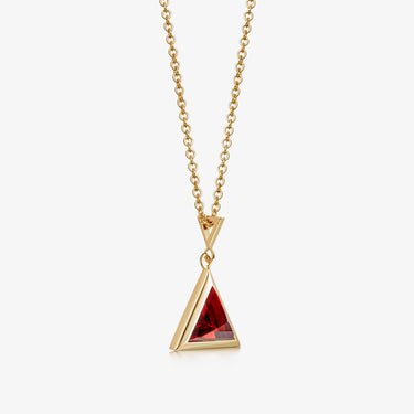 RED GARNET BIRTHSTONE GUARDIAN GOLD