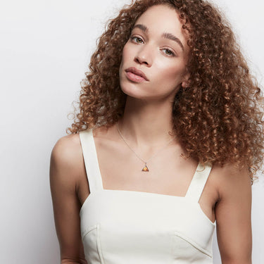 CITRINE GUARDIAN PENDANT NECKLACE SILVER (BABY)