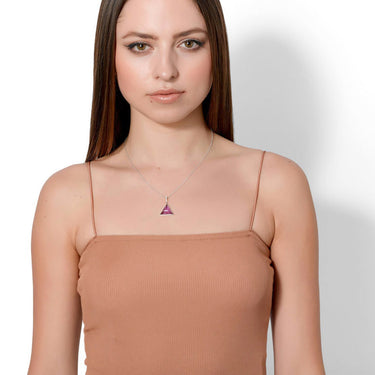 Silver Amethyst Necklace Pendant