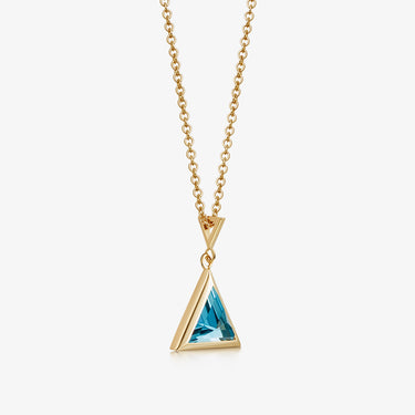 SWISS BLUE TOPAZ BIRTHSTONE GUARDIAN GOLD