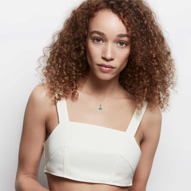 TURQUOISE LITTLE GUARDIAN PENDANT NECKLACE SILVER