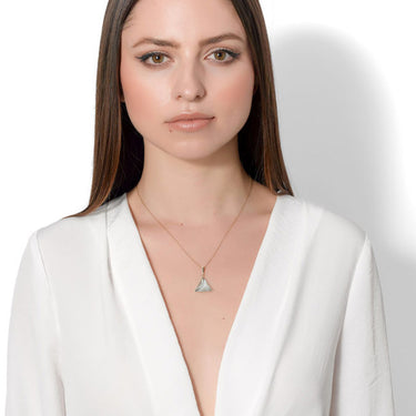 BLUE TOPAZ GUARDIAN PENDANT NECKLACE GOLD (MEDIUM)