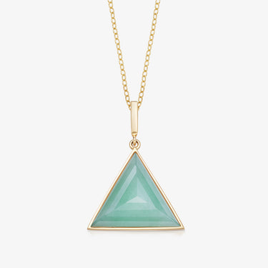 JADE GUARDIAN PENDANT NECKLACE GOLD (MEDIUM)